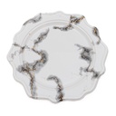 Plato de plástico reutilizable diseño mármol 25.5cm 6 piezas