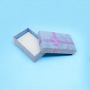 Cajita de regalo para arito y anillo lila y celeste 5*8cm