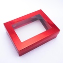 Caja 30*23*9cm con brillo rojo 12 piezas