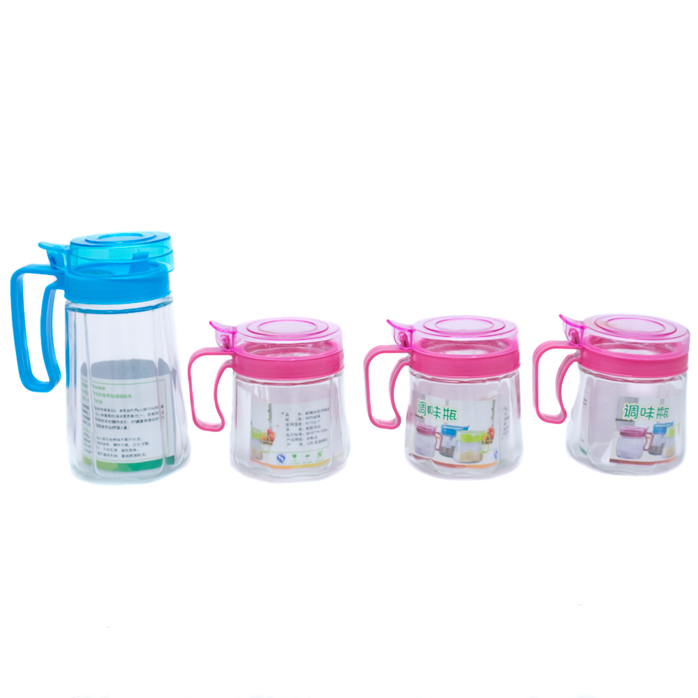 Condiméntero 4 pc de vidrio