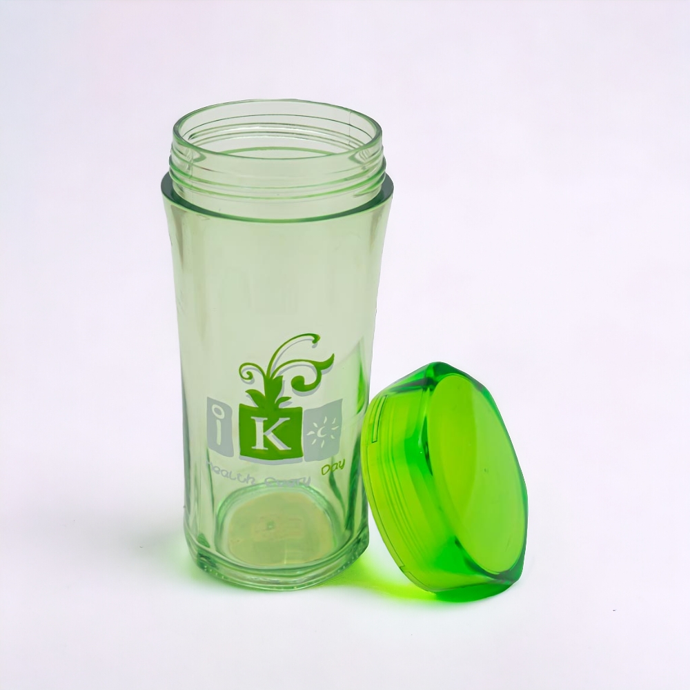 Vaso de plástico con tapa 300ml
