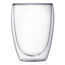 Vaso vidrio doble cristal 350 ml