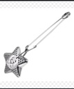 Colador de té acero inoxidable forma estrella