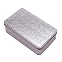 Caja de metal con brillos 19*12cm