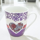 Taza con diseño corazón 8*10*5.5cm