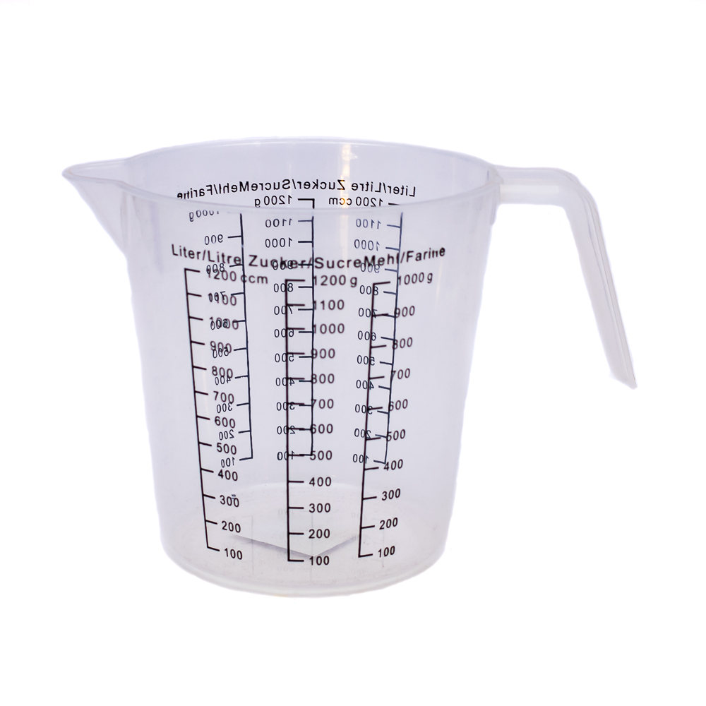 Jarra medidora de plástico 1000ml