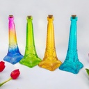 Botella de vidrio EIFFEL color para souvenirs