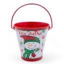 Baldecito de metal navideño 11*11cm