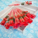 Flor de rosas de jabón
