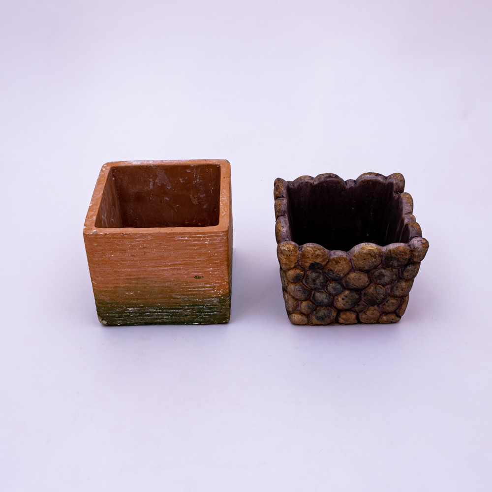 Plantera de cerámica diseño rustico