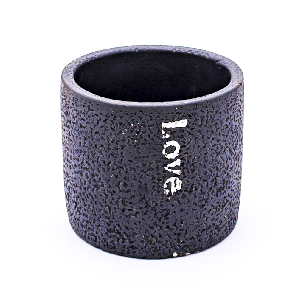 Maceta de cerámica diseño love