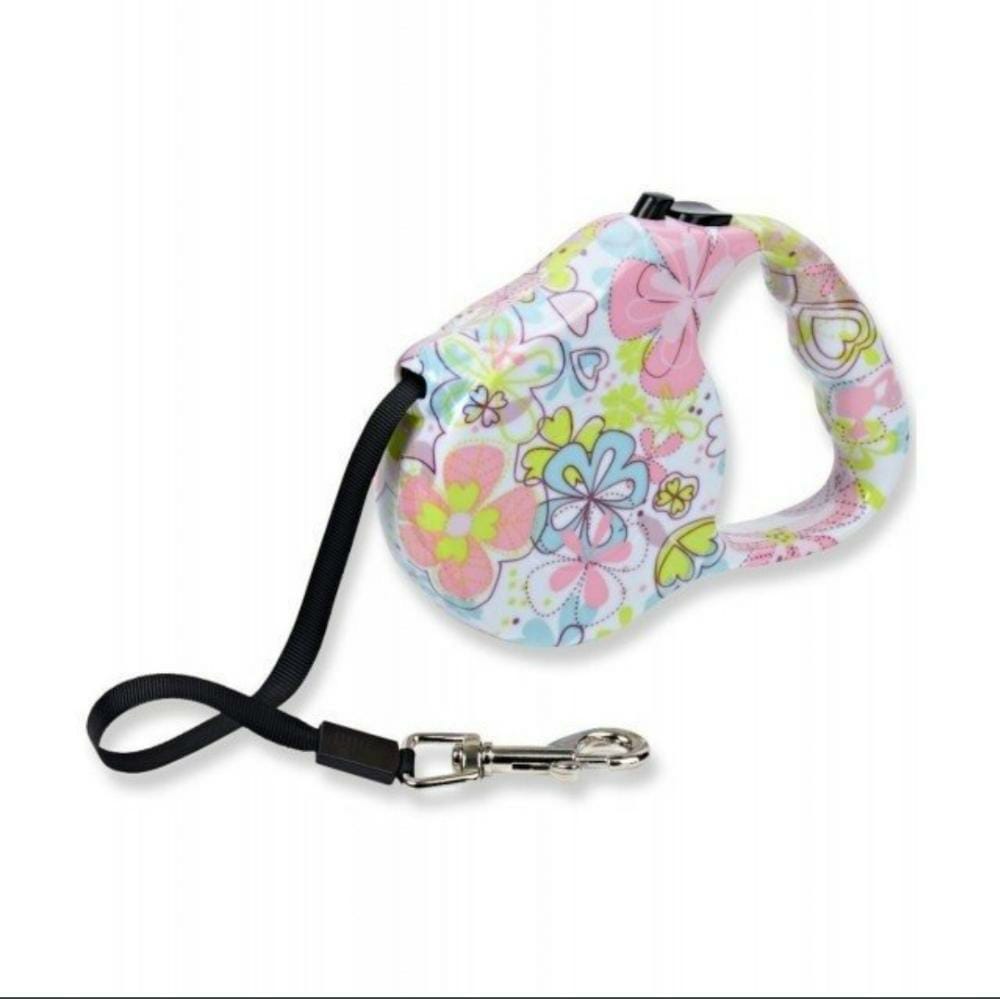 Cuerda automatica para perro con estampado