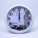 Reloj redondo diseño de autos 27cm