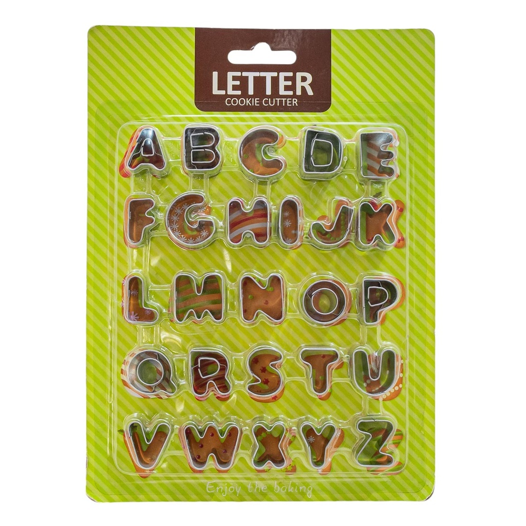 Molde de metal letras 25 piezas