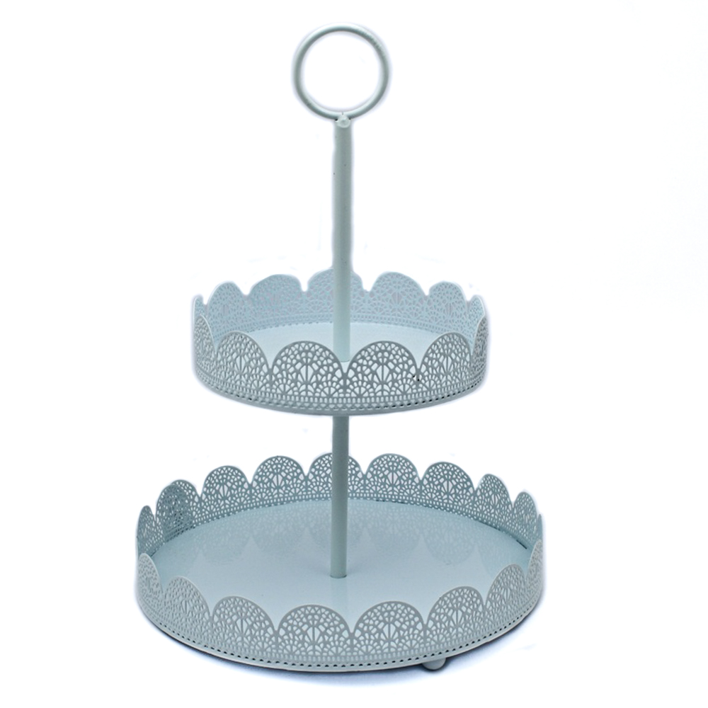 Estante para torta de 2 pisos