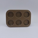 Bandeja de metal 6 molde 18*26cm