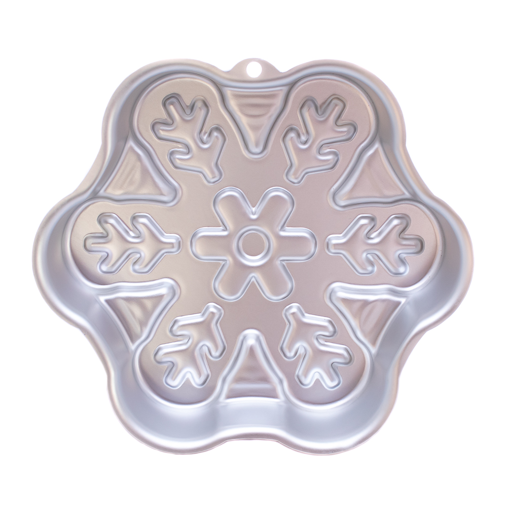 Molde para torta diseño copo de nieve