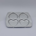 Bandeja con molde de corazón