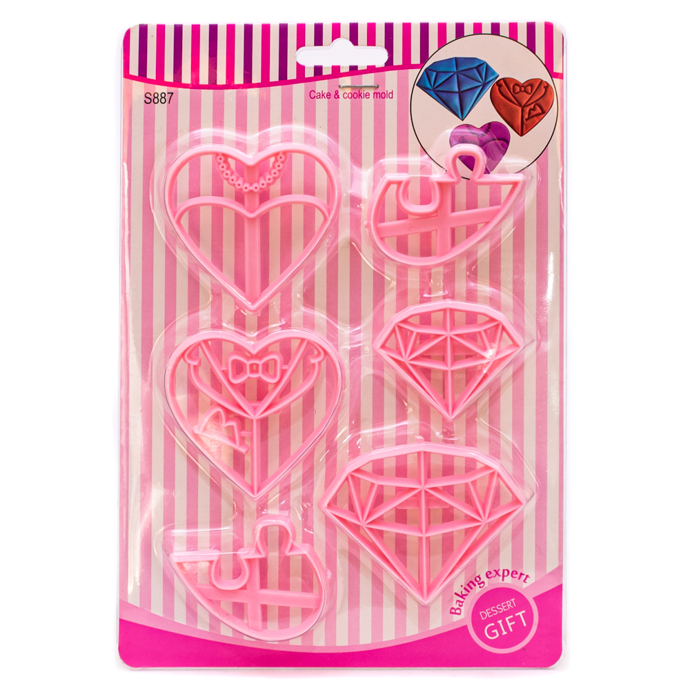 Molde para galletas 6pc