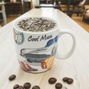 Taza con diseño automóvil 8*9*6.5cm
