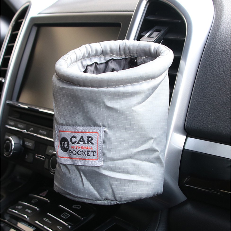 Porta botella de tela para auto