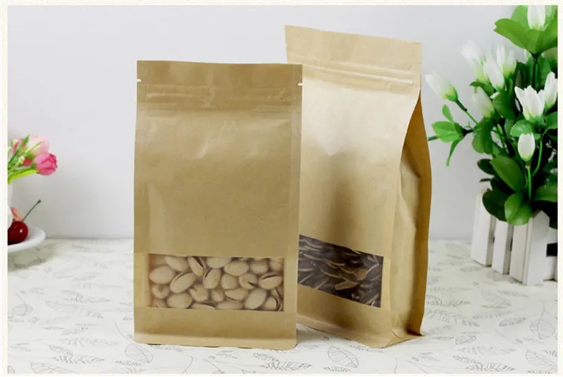 Bolsa hermético de papel kraft 16*23cm 30 piezas