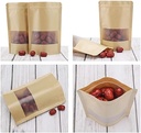 Bolsa hermético de papel kraft 18*26cm 30 piezas