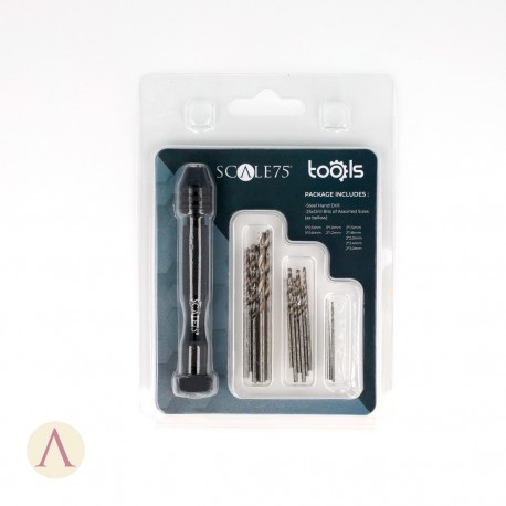 Mini torno manual y set de mechas 24 unidades