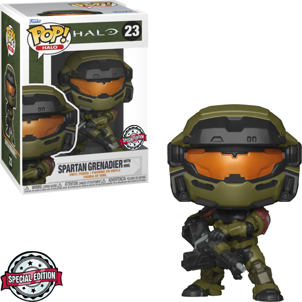 FUNKO POP HALO EXCLUSIVO - GRANADIO SPARTAN CON HMG 23