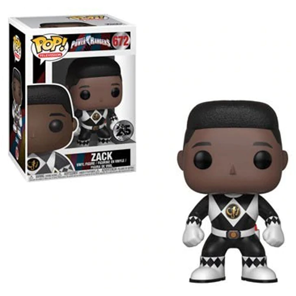 FUNKO POP POWER RANGERS 25 NEGRO ZACK 672