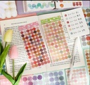 Sticker rendonda creativa 7 planchas 70*140mm