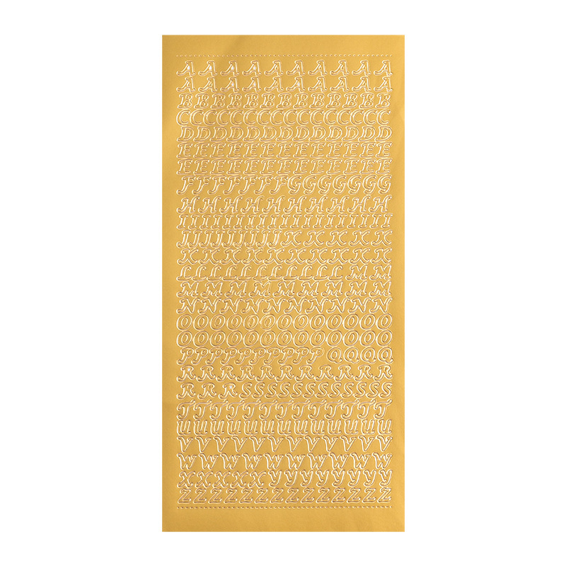 Sticker de letras cursivas en pvc 107*225mm