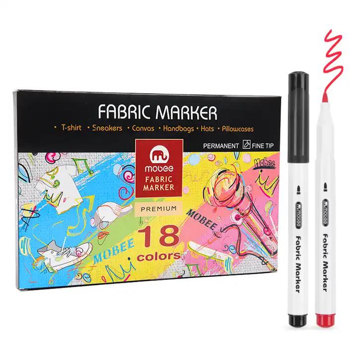 Pincel fabric marker permanente MOBEE 18pc