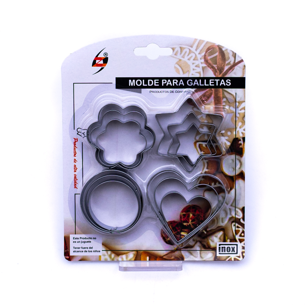 Molde para Galletas 12pcs