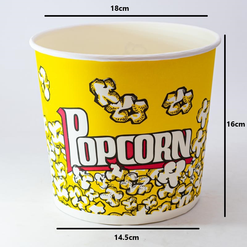 Cubo para pororó de cartón 5 piezas 18*14.5*16cm