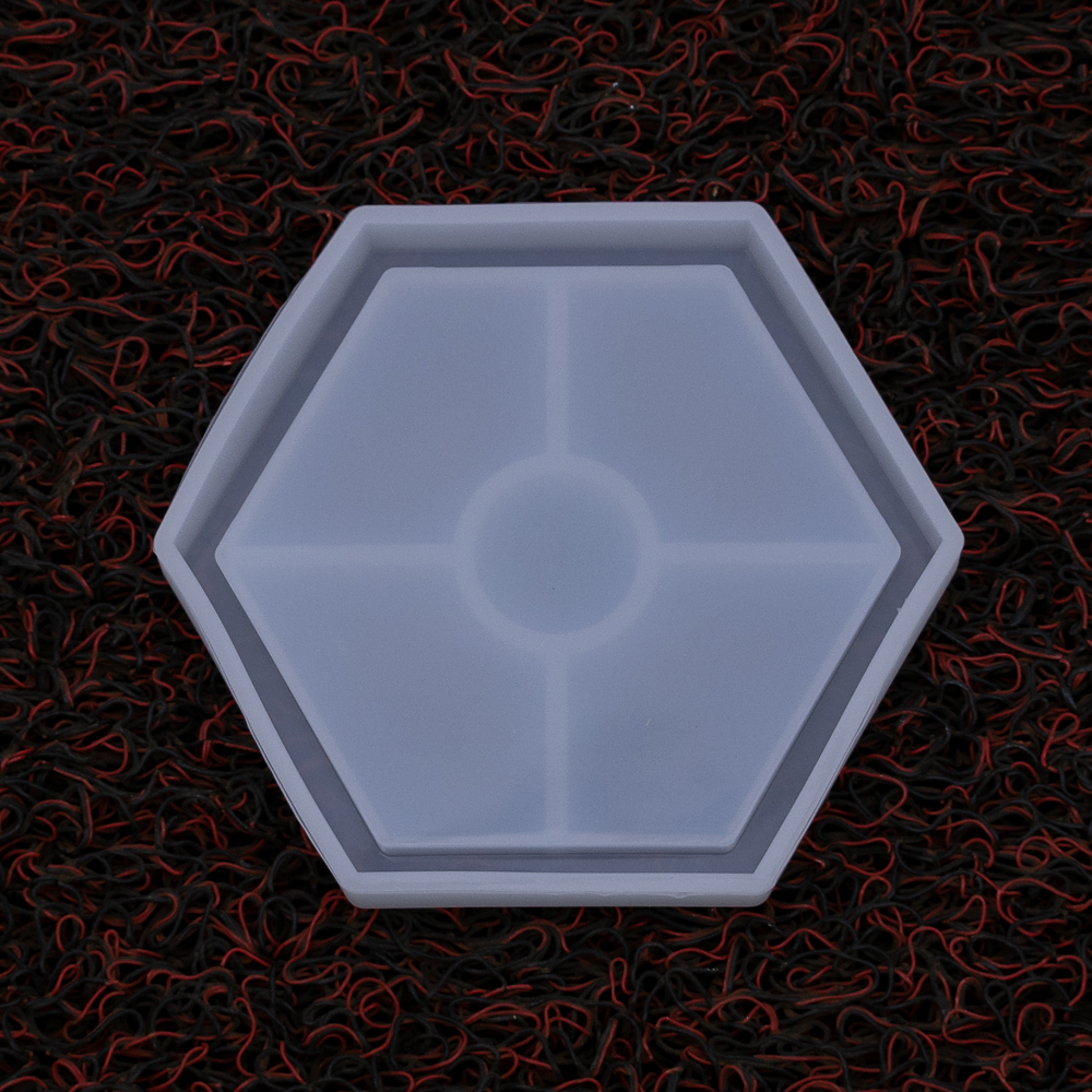 Molde de silicona forma hexagonal