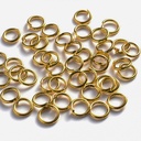Argolla de joyería dorado 50pc