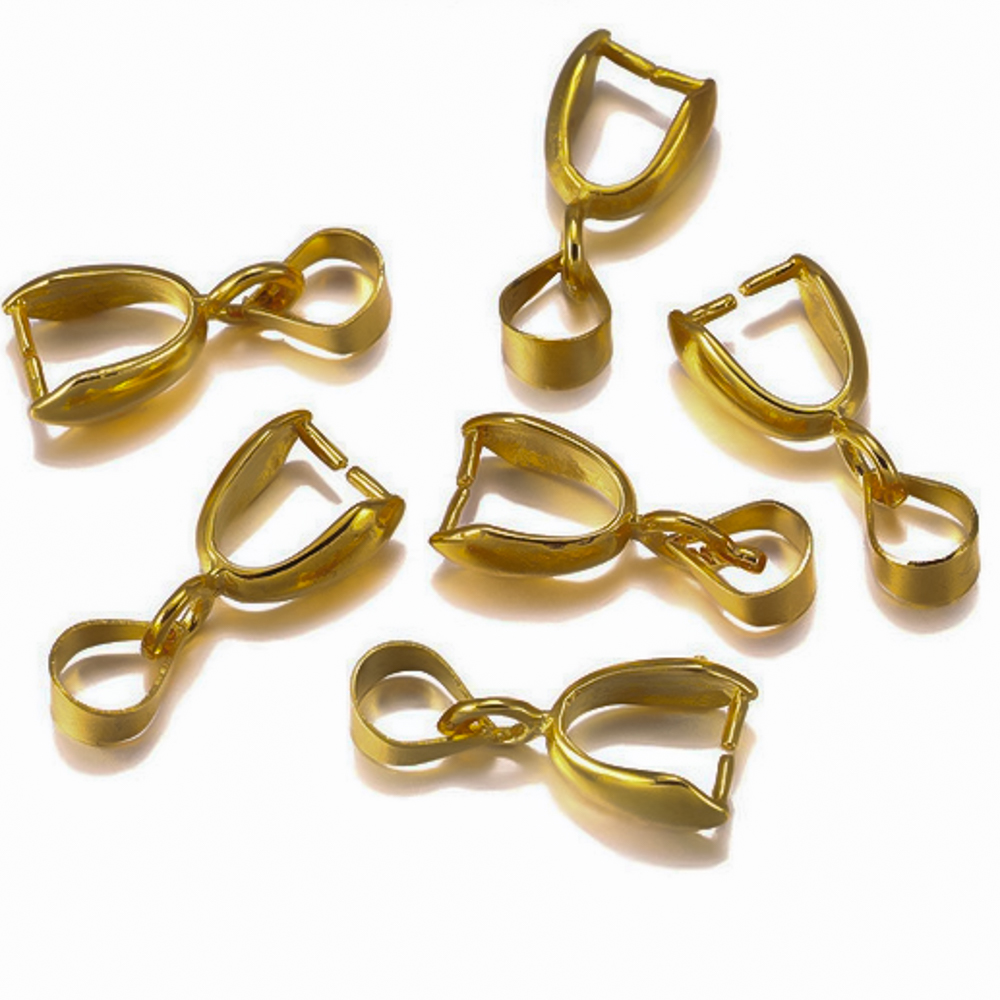Conector de dije dorado 10pc