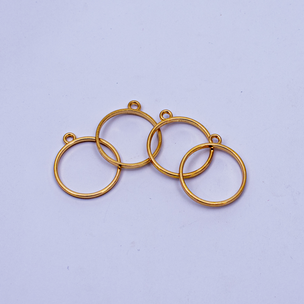 Dije redondo en cobre 2.5cm 5pc