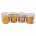 Glitter mix de 4 tonos de dorado