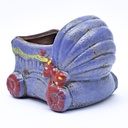 Maceta con diseño de carrito bebe