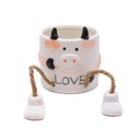 Maceta diseño de vaca con patitas 7.7*8cm