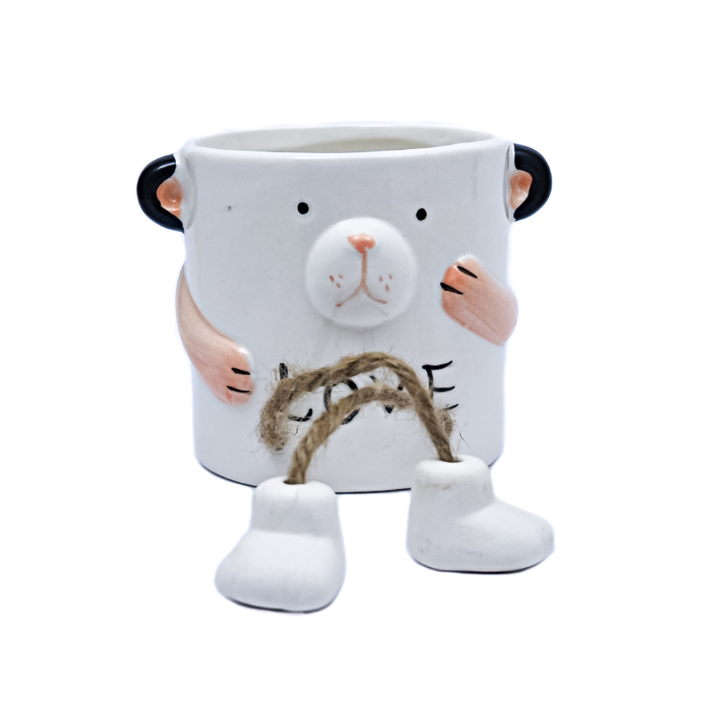 Maceta diseño oso con patitas 7.7*8cm