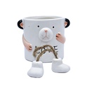 Maceta diseño oso con patitas 7.7*8cm