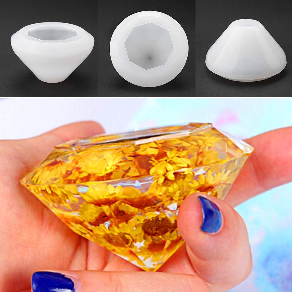 Molde de silicona diseño diamante 68*43mm