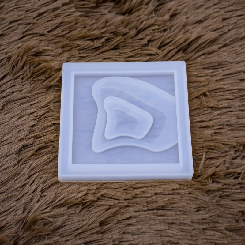 Molde de silicona posavaso diseño centro 95mm