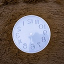 Molde de silicona reloj numero arábico 10cm