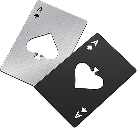 Abridor de acero diseño POKER ACE 85*54mm