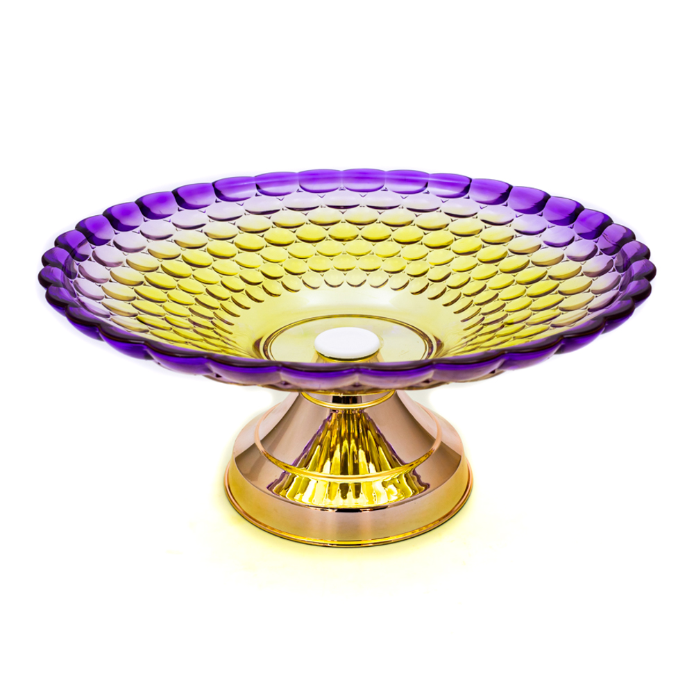 Bandeja de plastico cristal con base 32.5*14.5cm