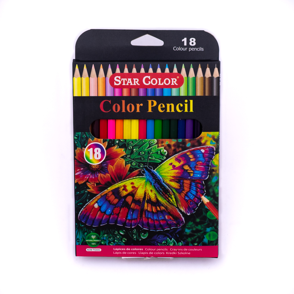 Lápiz star color 18 colores